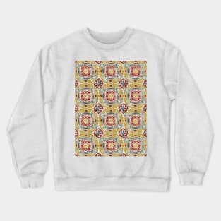 Woodblock print medallion Crewneck Sweatshirt